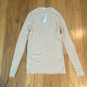 Skin worldwide nude NWT Long Sleeve T Shirt XSmall 0 Cotton neutral layer